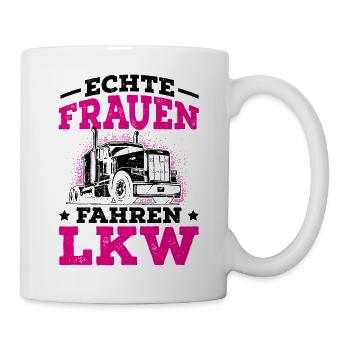 LKW Fahrerin - Tasse - Weiß - Rechts