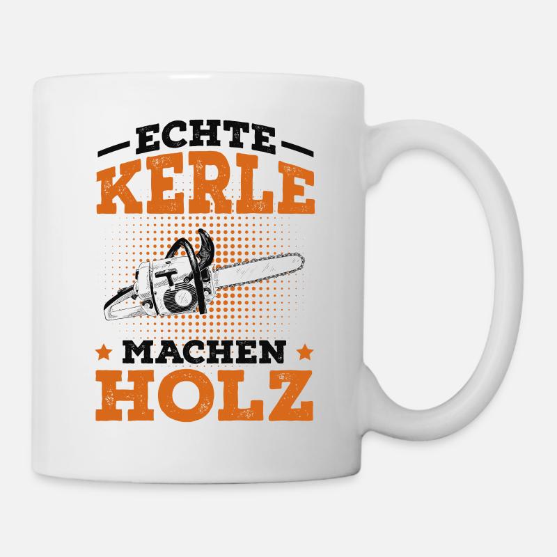 Holzfäller - Tasse - Weiß