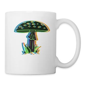 Surreal Magical Mushrooms Goth Punk Amanita - Mug - white - Right