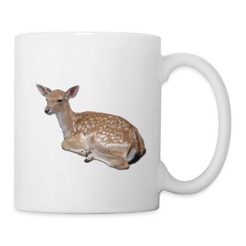 Rehkitz Reh Rehlein Deer Rentier - Tasse - Weiß - Rechts