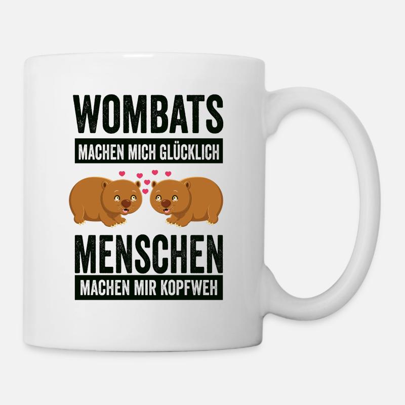 Wombat Wombatzüchter Beuteltier Geschenk - Tasse - Weiß