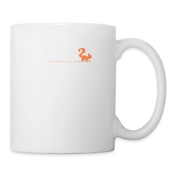 Eichhörnchen Spur - Tasse - Weiß - Rechts