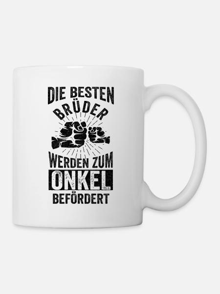 Die Besten Brüder Werden Zum Onkel befördert Gesch - Tasse - Weiß