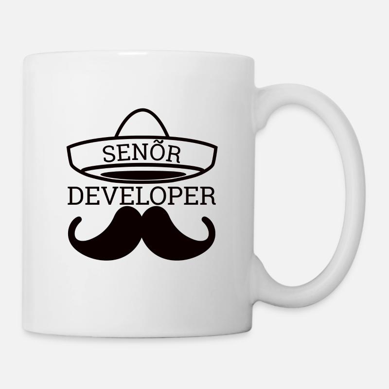 "Senor Developer, Senior Developer" |Programmierer - Tasse - Weiß