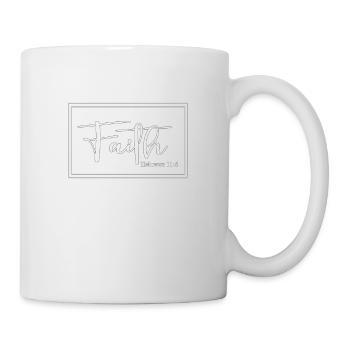 Christliches Design - Glaube - Hebräer 11:6 - Tasse - Weiß - Rechts