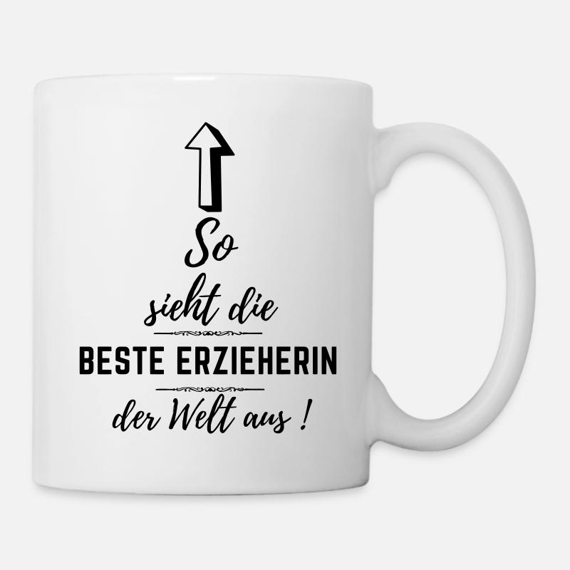 beste erzieherin der welt - Tasse - Weiß