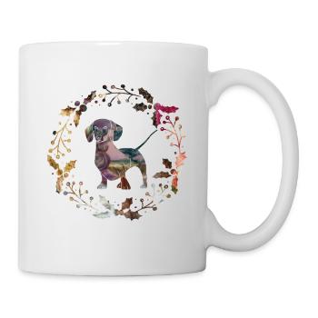 dackel - Tasse - Weiß - Rechts