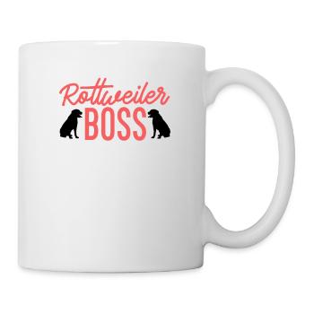 Rottweiler Boss - Tasse - Weiß - Rechts