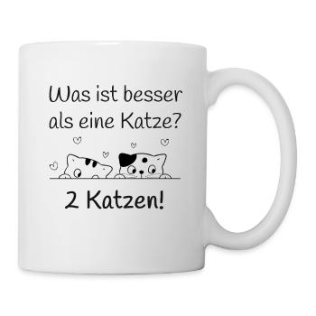 Katze Haustier - Tasse - Weiß - Rechts