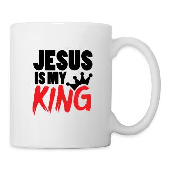 Jésus est mon roi | Jésus est mon roi ! - Mug blanc - blanc - Droite