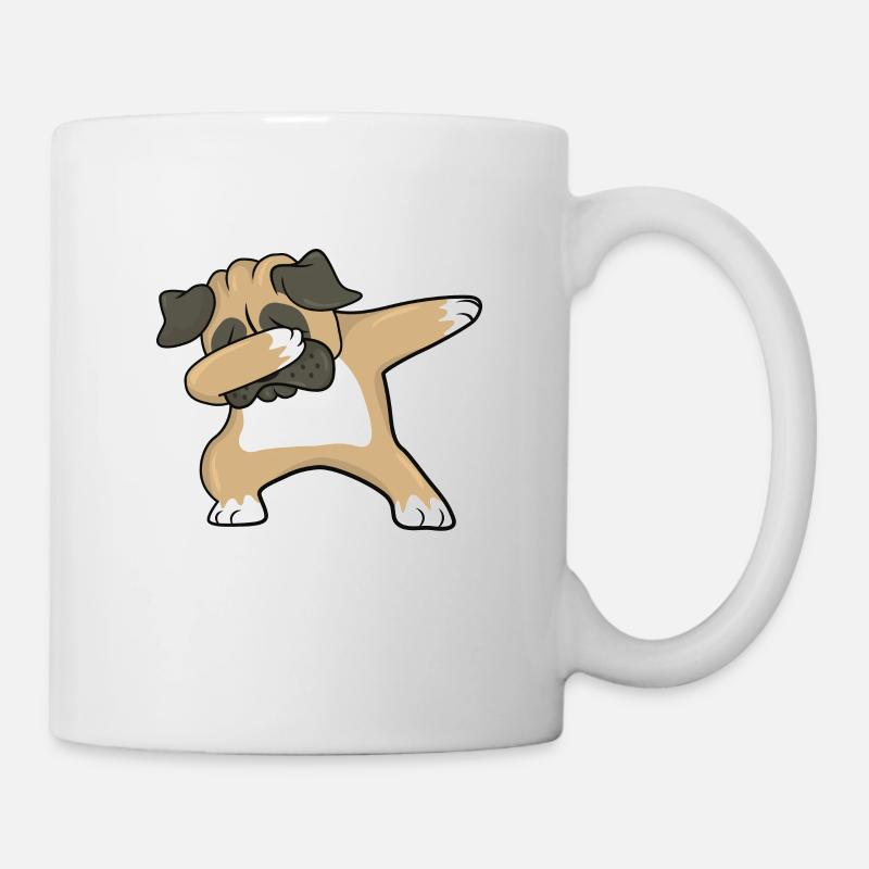 Mops - Tasse - Weiß