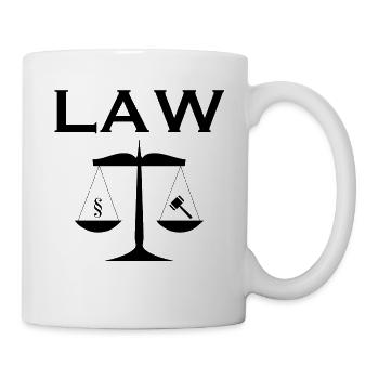 Jura Student - Tasse - Weiß - Rechts