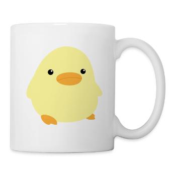 Cute duck meme chicken rooster animal cute thanks chick - Mug - white - Right