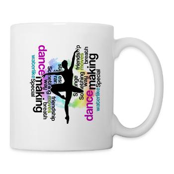 Ballett Tanz Ballerina Balletttänzerin - Tasse - Weiß - Rechts