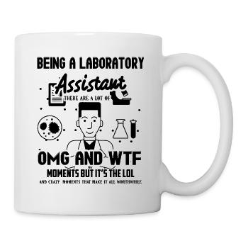 Être un assistant de laboratoire Chemises - Mug blanc - blanc - Droite