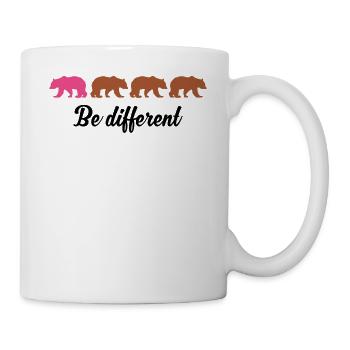 Be Different Ours Drôles Soyez Différent Cadeau - Mug blanc - blanc - Droite