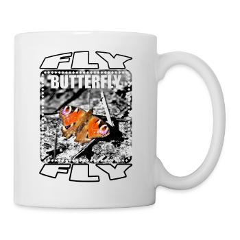Papillon Butterfly - Mug blanc - blanc - Droite