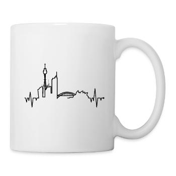 Sydney heartbeat - Mug - white - Right