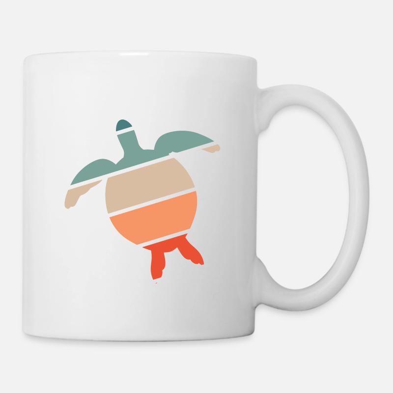 Schildkröte - Tasse - Weiß
