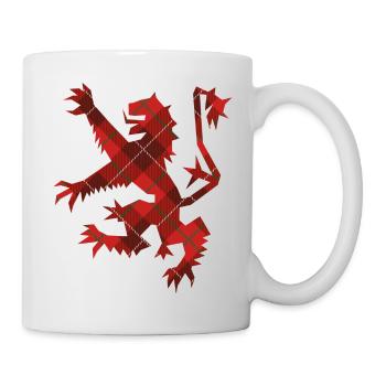 Scottish Tartan Lion Rampant - Mug - white - Right