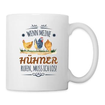 Perfekter Hühner Spruch für Hühnerzüchter Geschenk - Tasse - Weiß - Rechts