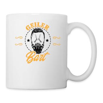 Geiler Typ Mit Bart Barbier Vollbart - Geschenk - Tasse - Weiß - Rechts