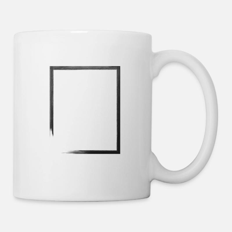 Rechteck - Tasse - Weiß