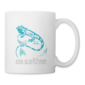 Admin Computer Informatiker exe ausführen blau - Tasse - Weiß - Rechts