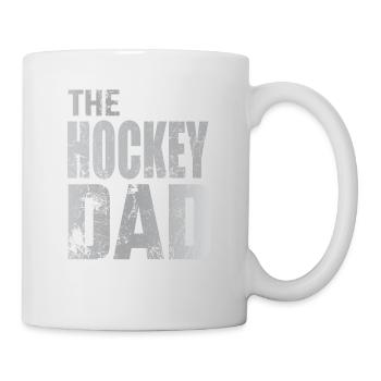 Cadeau de rondelle de gardien de but de papa de hockey sur gazon de papa de hockey - Mug blanc - blanc - Droite