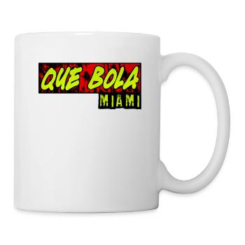 Que Bola Miami, Cuban Roots, Miami Cuba, Kuba - Tasse - Weiß - Rechts