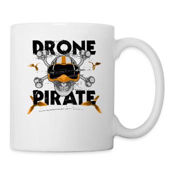 Drone pirate freestyle crâne de quadricoptère FPV - Mug blanc - blanc - Droite