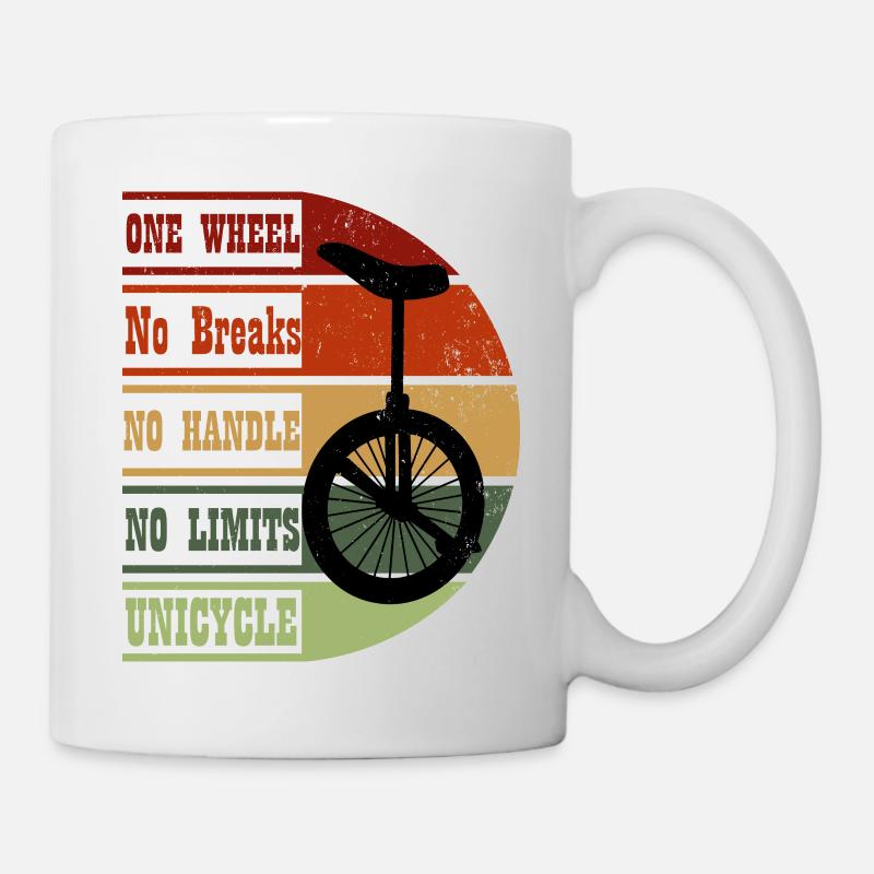 Unicycle vintage design - Mug - white