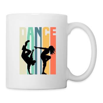 Breakdance Hip Hop Tanzen Tänzer Spruch Geschenk - Tasse - Weiß - Rechts