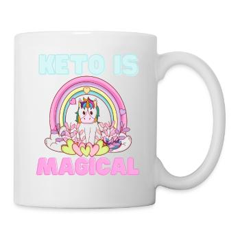 Keto is Magical Unicorn Unicorn Rainbow - Mug - white - Right