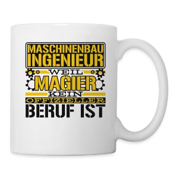 Maschinenbauer Techniker Maschinenbau Ingenieur - Tasse - Weiß - Rechts