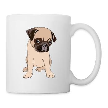 Pug Dog Puppy cute pug puppy - Mug - white - Right