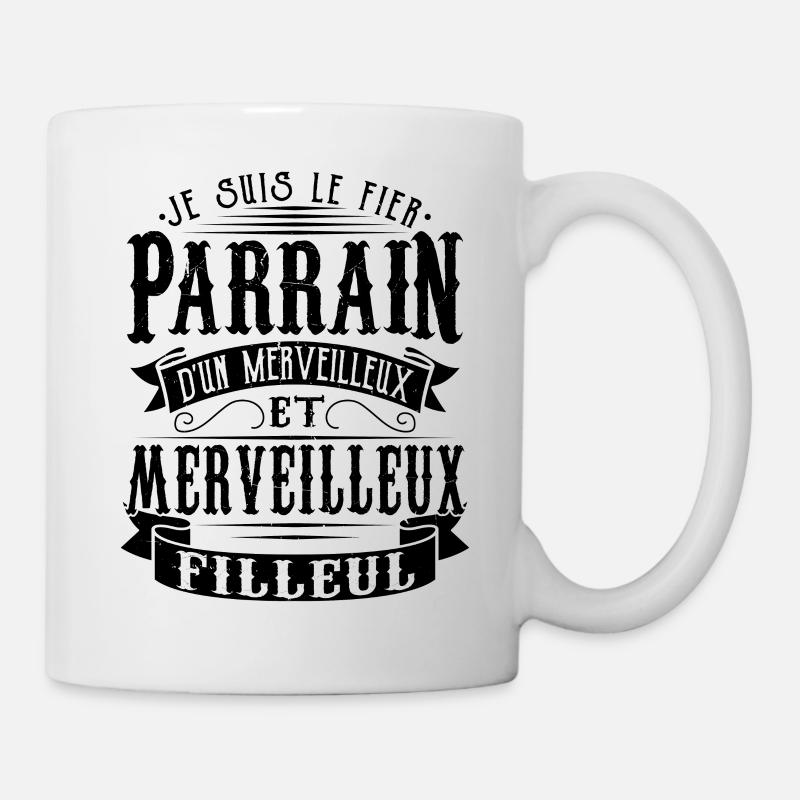 Parrain parrain cadeau - Mug blanc - blanc