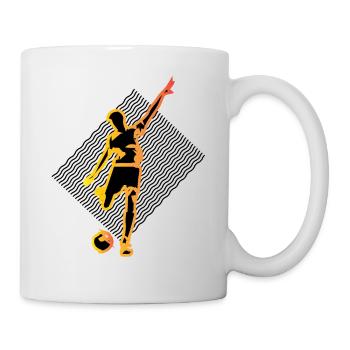 Soccer Fußballspiel Fußballer Ballsport Fußball - Tasse - Weiß - Rechts