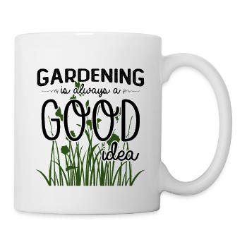 Le jardinage est toujours une bonne idée - Mug blanc - blanc - Droite