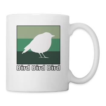 Vogel Vogel Vogel - Tasse - Weiß - Rechts