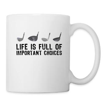 Cadeau de golf rétro pour les choix des golfeurs - Mug blanc - blanc - Droite