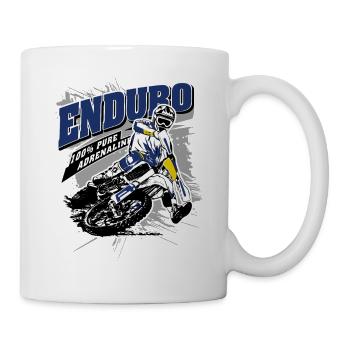 Enduro - Offroad Racer - Tasse - Weiß - Rechts