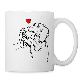 teckel - Mug blanc - blanc - Droite