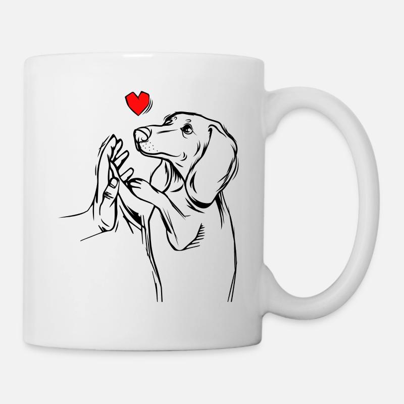 dachshund - Mug - white