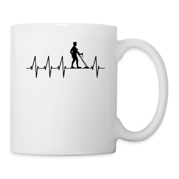 Metalldetektor - Tasse - Weiß - Rechts