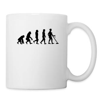 Sonde métallique Détecteur de métaux Sonde Cadeau - Mug blanc - blanc - Droite