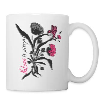 Nature is with you - Mug - white - Right