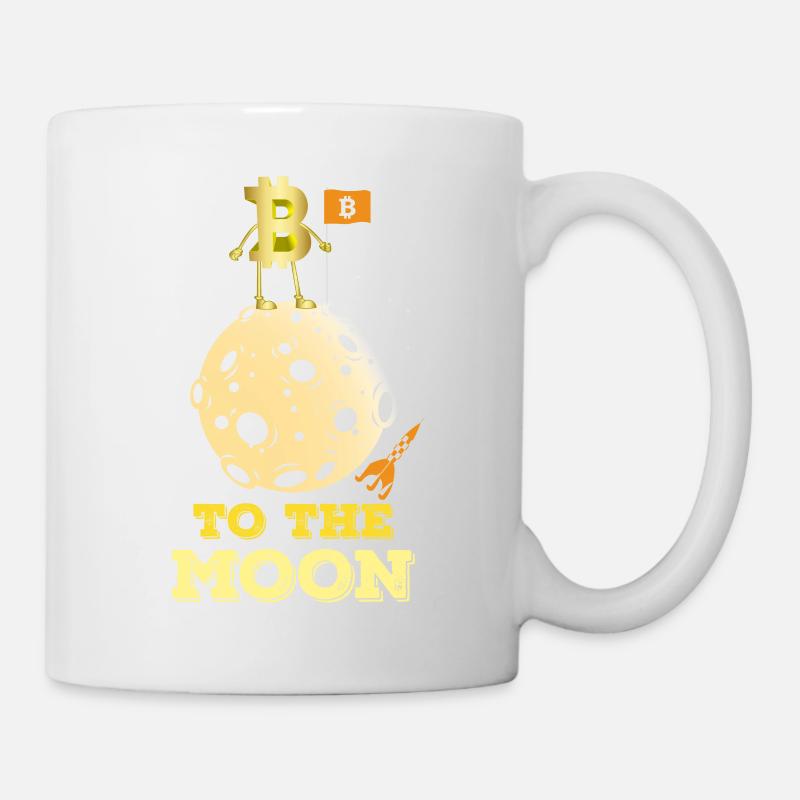 To The Moon Bitcoin Crypto - Mug - white