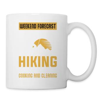 Hiking "Weekend Forecast Hiking" Shirt - Mug - white - Right