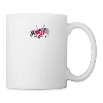 Trucker Babe Geschenkidee Für LKW Fahrerinnen - Tasse - Weiß - Rechts